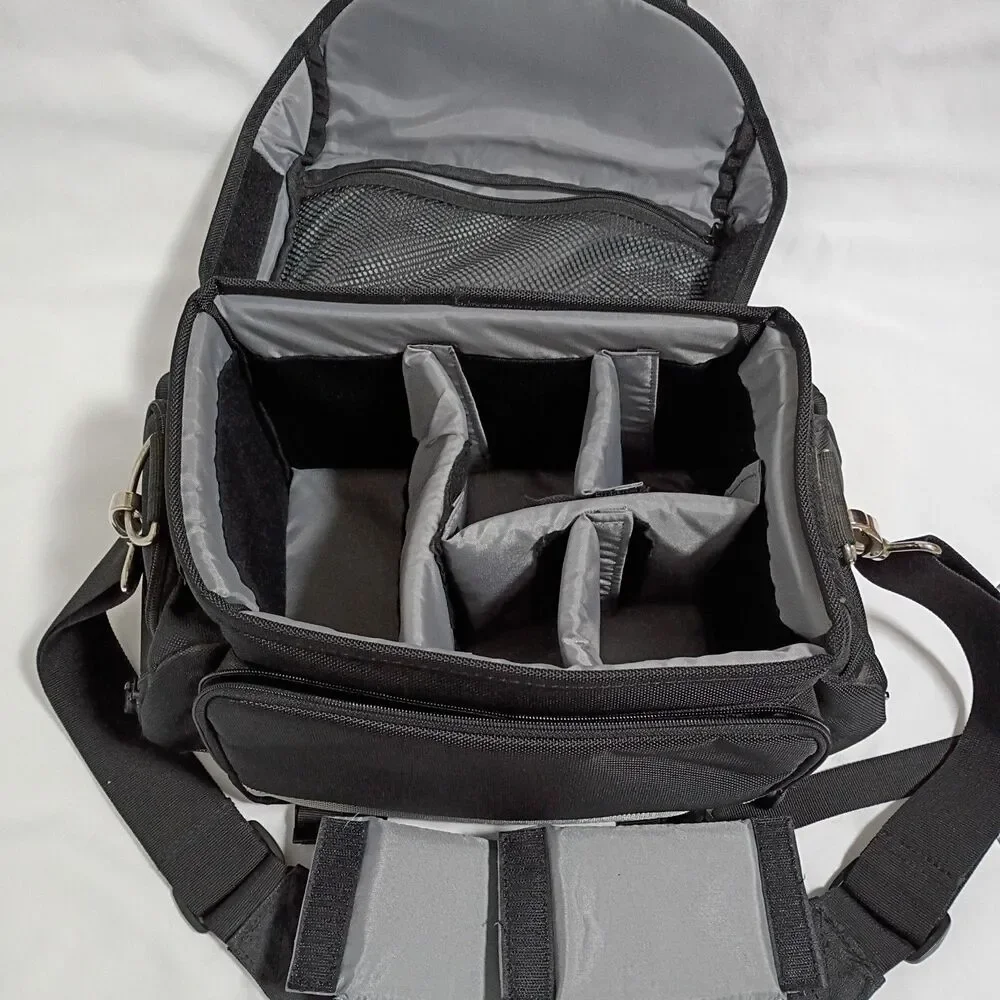 Canon 200DG Camera Bag Large Digital SLR Lens Case Gadget Black Shoulder Strap